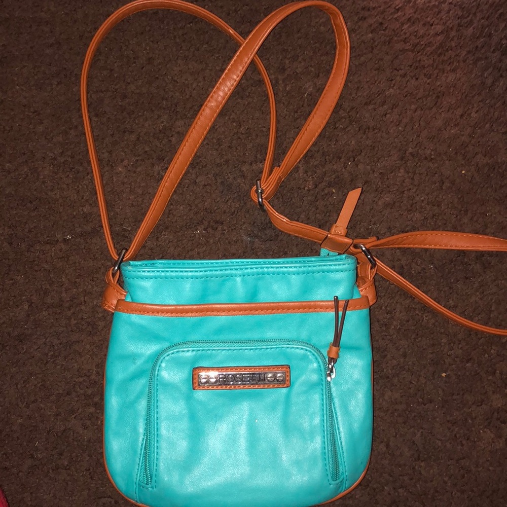 Turquoise handbag